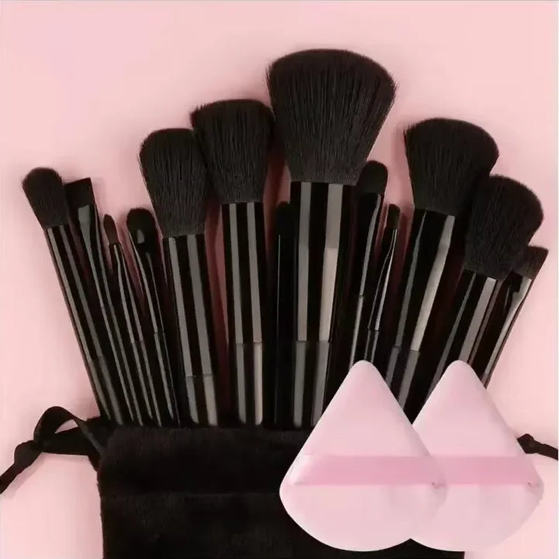 Professional Makeup Brush Set – Soft Fluffy Kabuki & Blending Brushes
