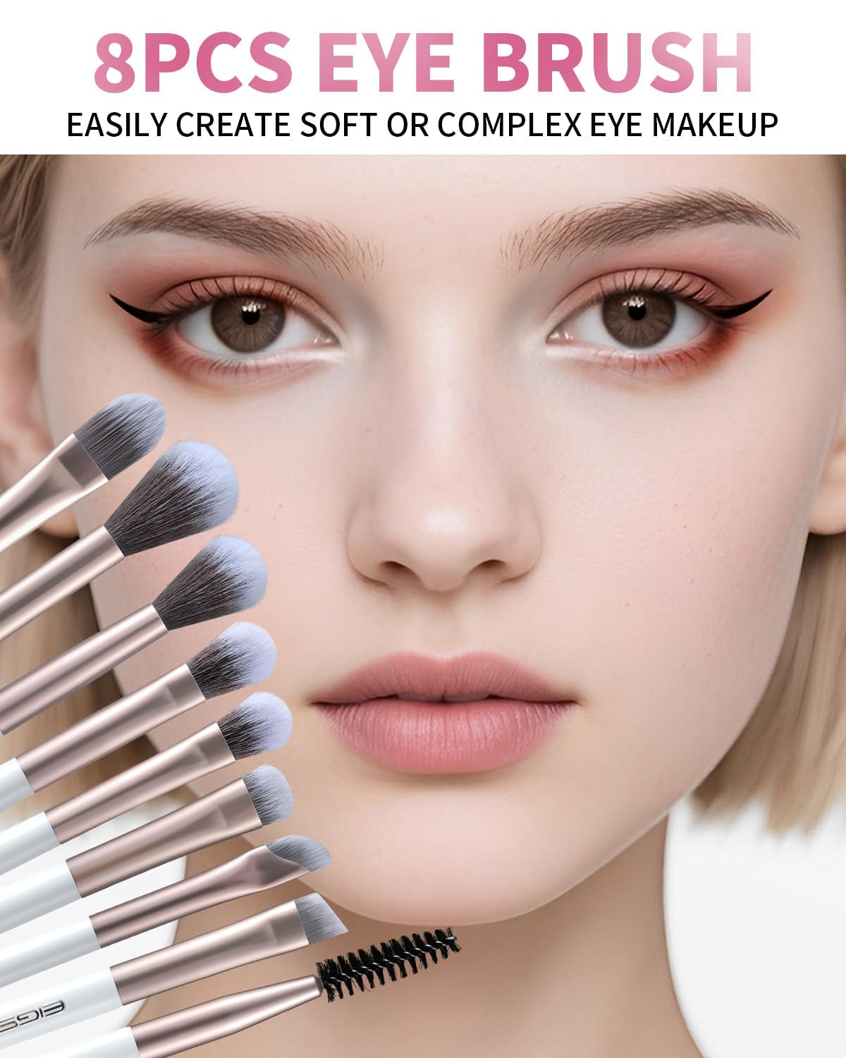Professional 15-Piece Makeup Brush Set with Soft Silver Ion Bristles