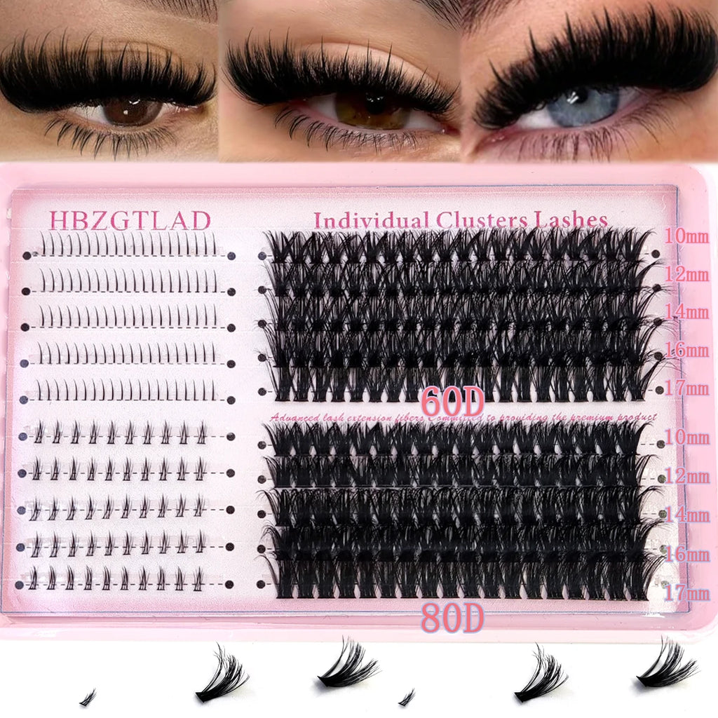 Premium Volume Lash Clusters – 80D & 100D