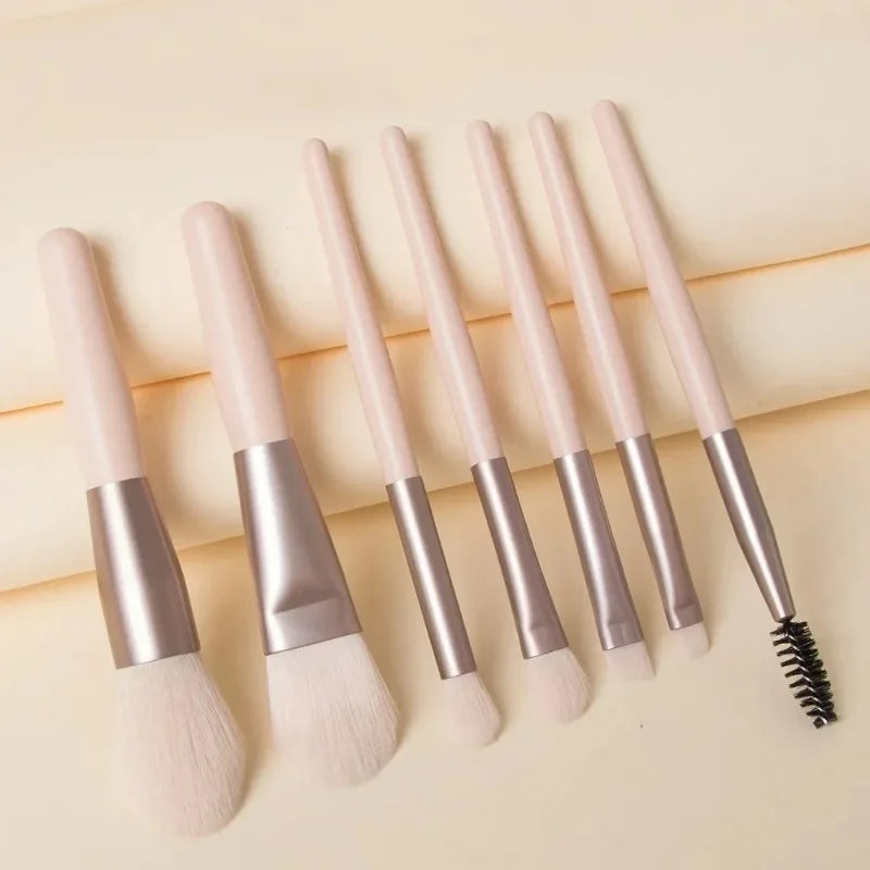 8-Piece Essential Makeup Brush Set
