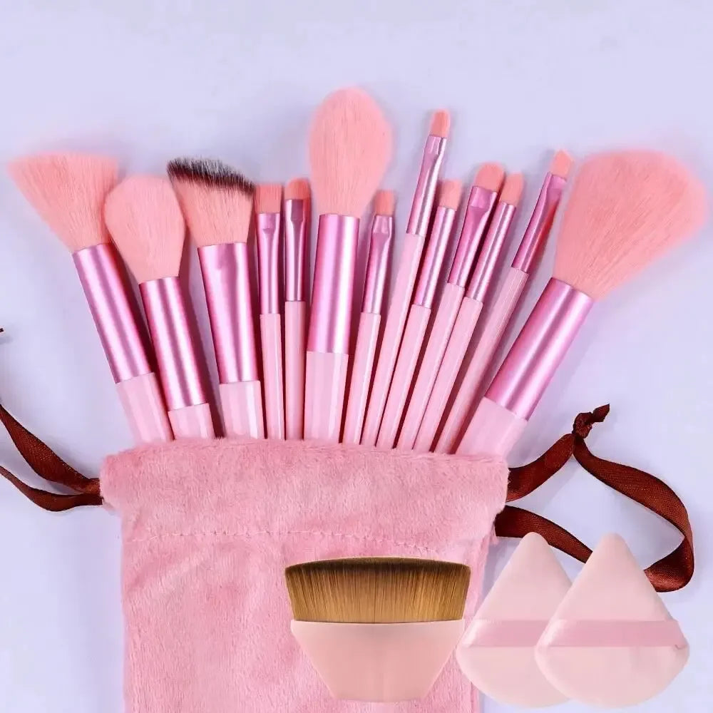 Professional Makeup Brush Set – Soft Fluffy Kabuki & Blending Brushes