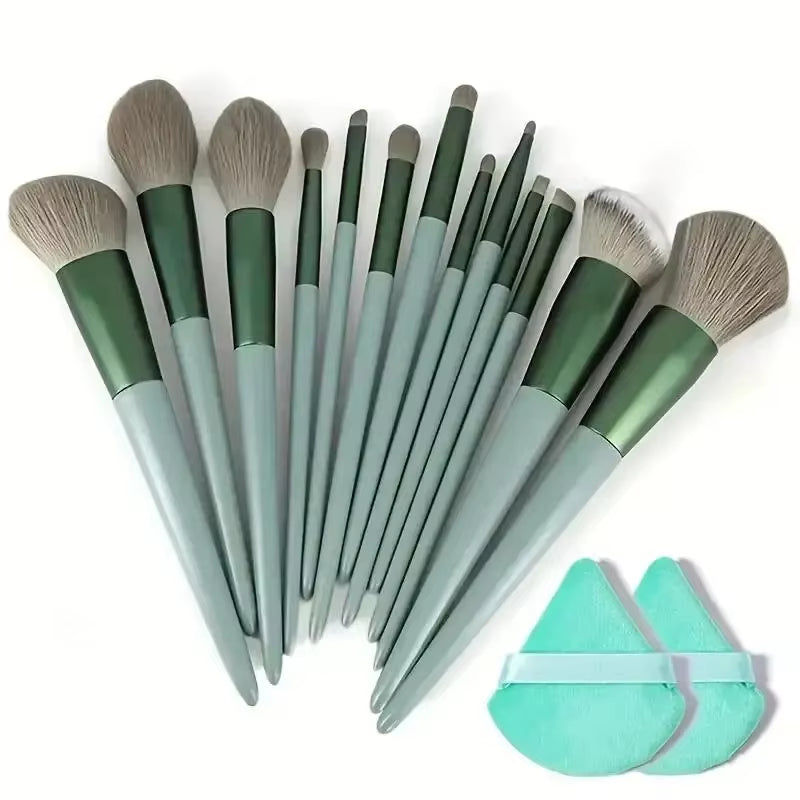 Professional Makeup Brush Set – Soft Fluffy Kabuki & Blending Brushes