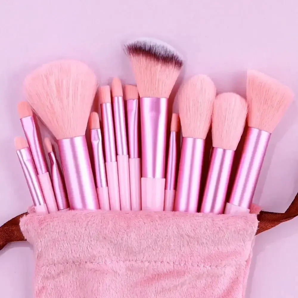 Professional Makeup Brush Set – Soft Fluffy Kabuki & Blending Brushes