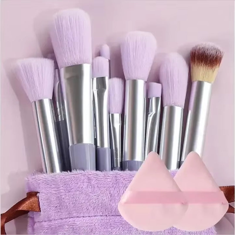 Professional Makeup Brush Set – Soft Fluffy Kabuki & Blending Brushes