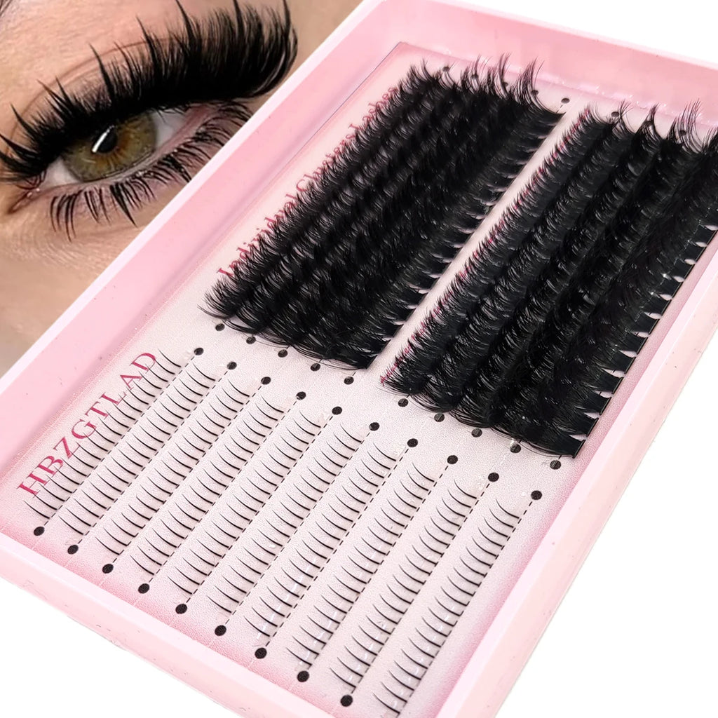 Premium Volume Lash Clusters – 80D & 100D